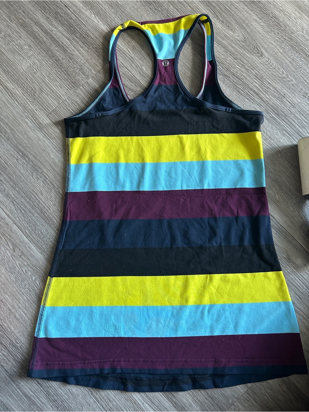 Lululemon Striped Racerback Tank - Yellow, Light Blue, Burgundy, Black